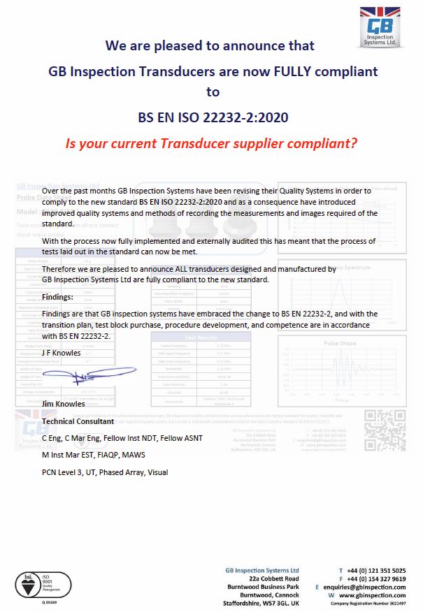 GB Inspection Transducer 22232 Compliance JK Letter
